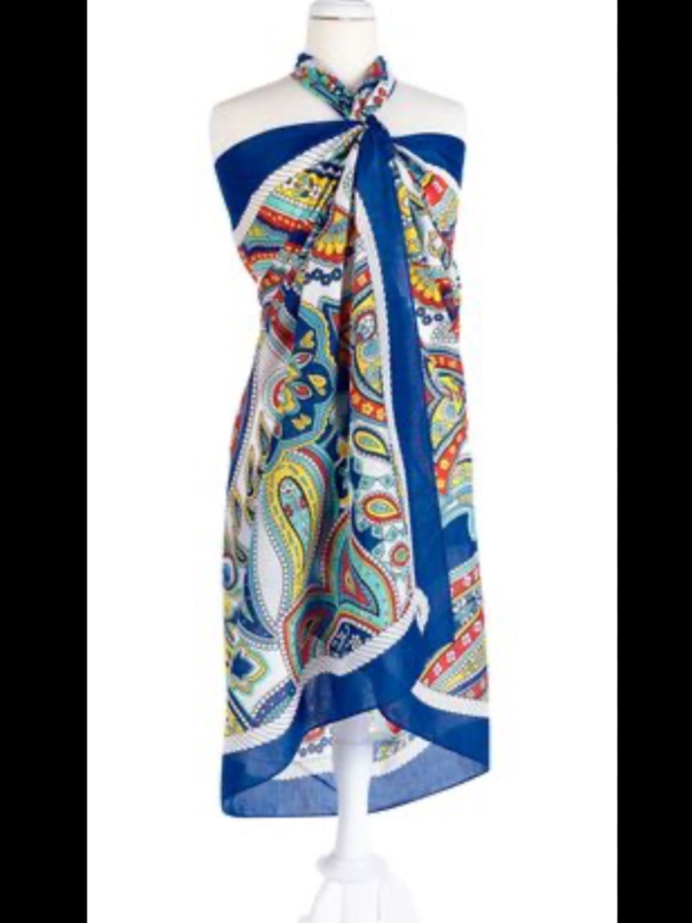 Vera Bradley Blue Multicolor Paisley Wrap
